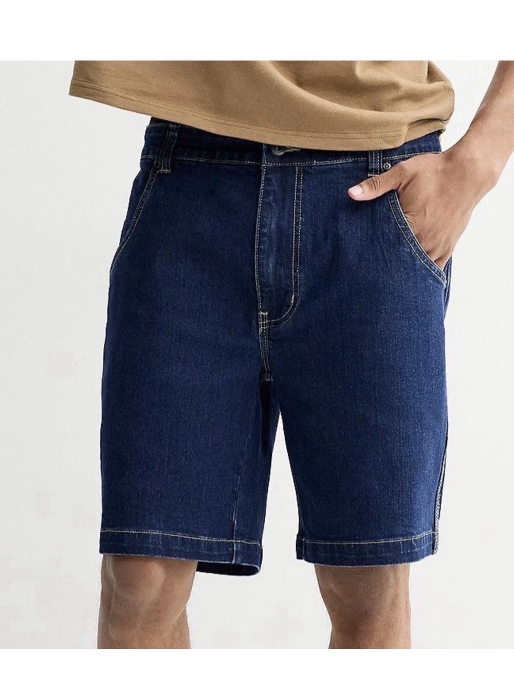 Hallstatt Men’s 9” Stretch Stonewashed Denim Shorts - 38x9